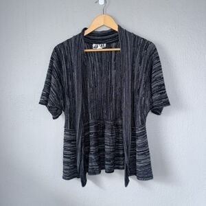 212 New York Stylish Open Knit Cardigan Size Medium Gray casual